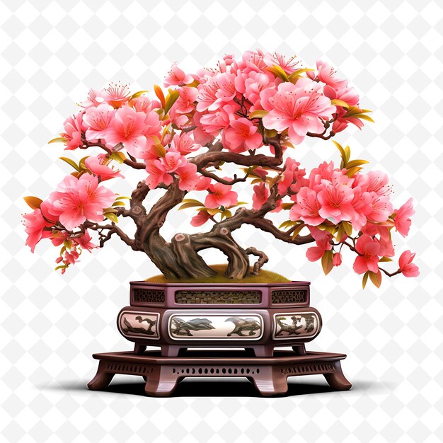 un árbol de bonsai con un cartel que dice bonsai