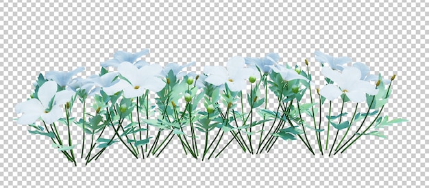 Árbol de cepillo de render 3D aislado