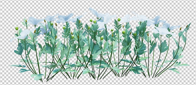 Árbol de cepillo de render 3D aislado