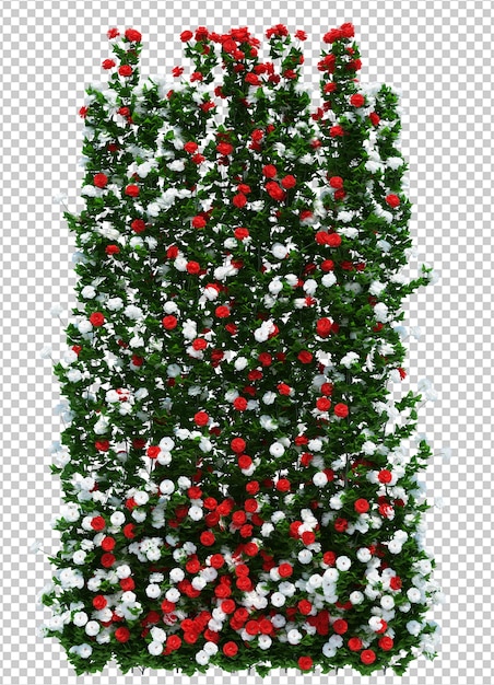 PSD Árbol de cepillo de render 3d aislado