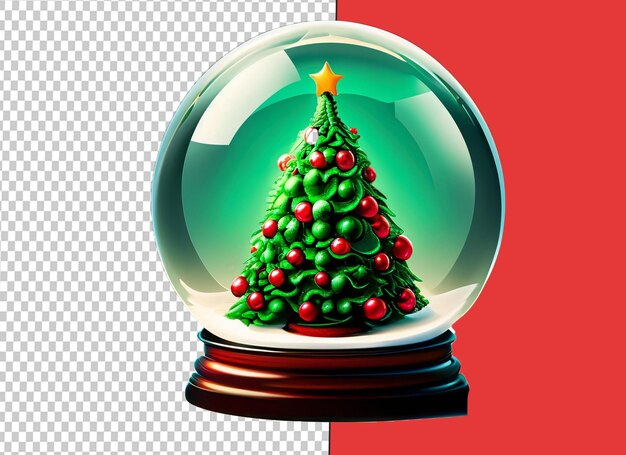 PSD Árbol de concepto de globo de navidad