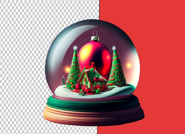 PSD Árbol de concepto de globo de navidad