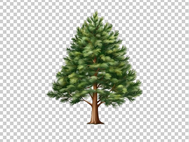 PSD un árbol de hoja perenne 3d png