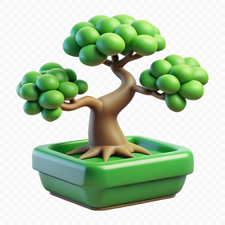 PSD un árbol con hojas verdes en él