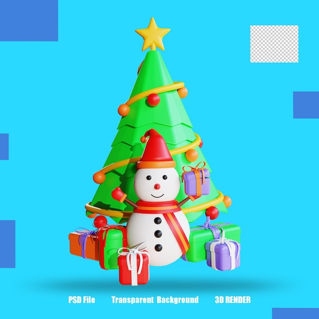 Árbol de iconos de render 3d 3