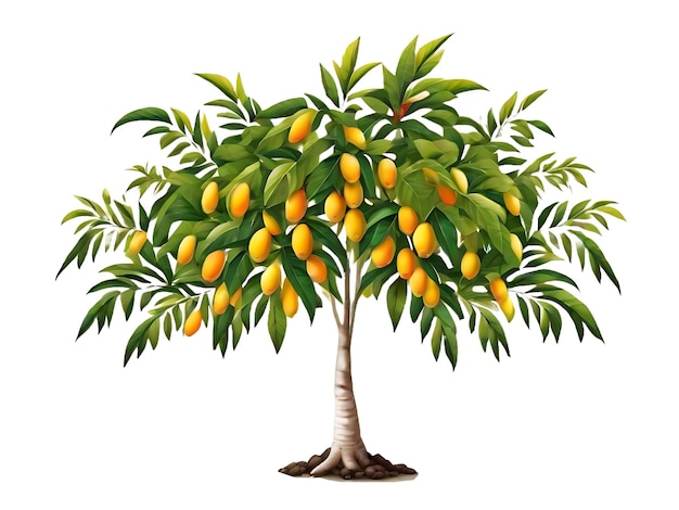 PSD Árbol de mango con mango