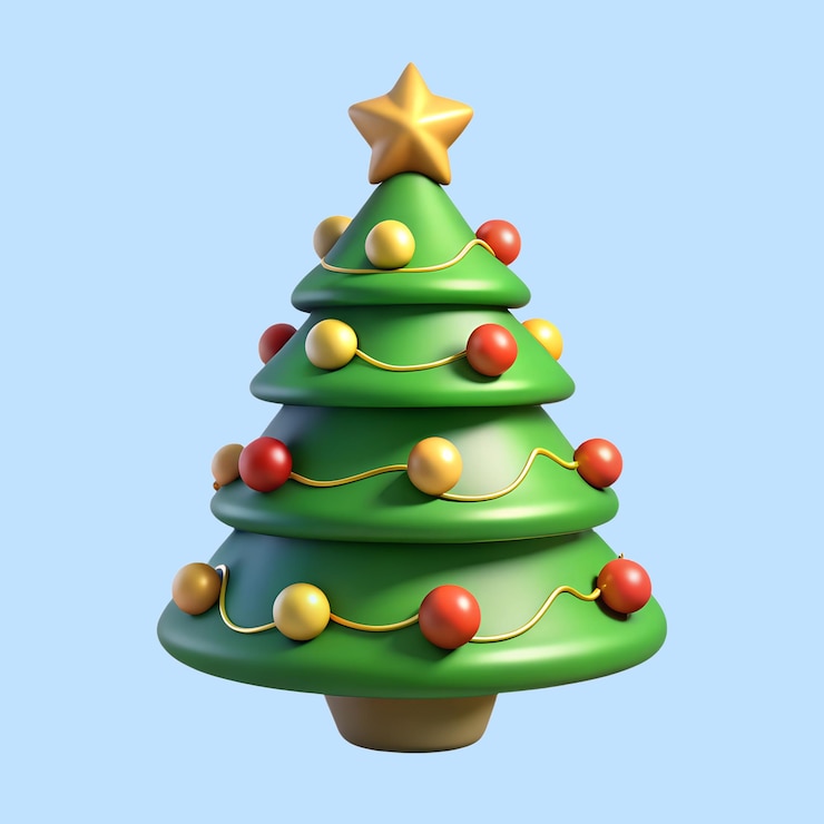 PSD árbol de navidad 3d