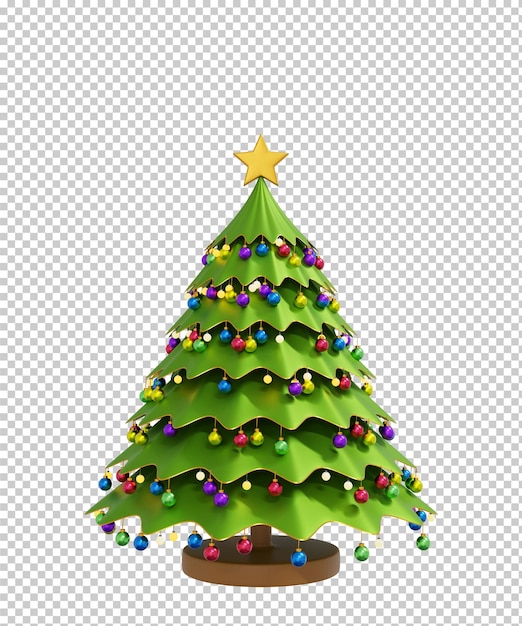 Árbol de navidad aislado