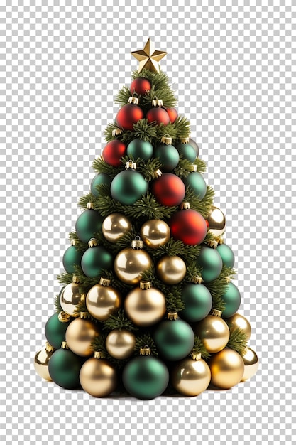 PSD Árbol de navidad aislado