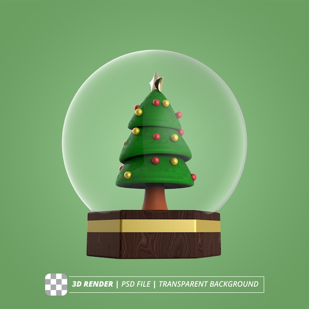 ÁRBOL DE NAVIDAD EN BOLA DE CRISTAL