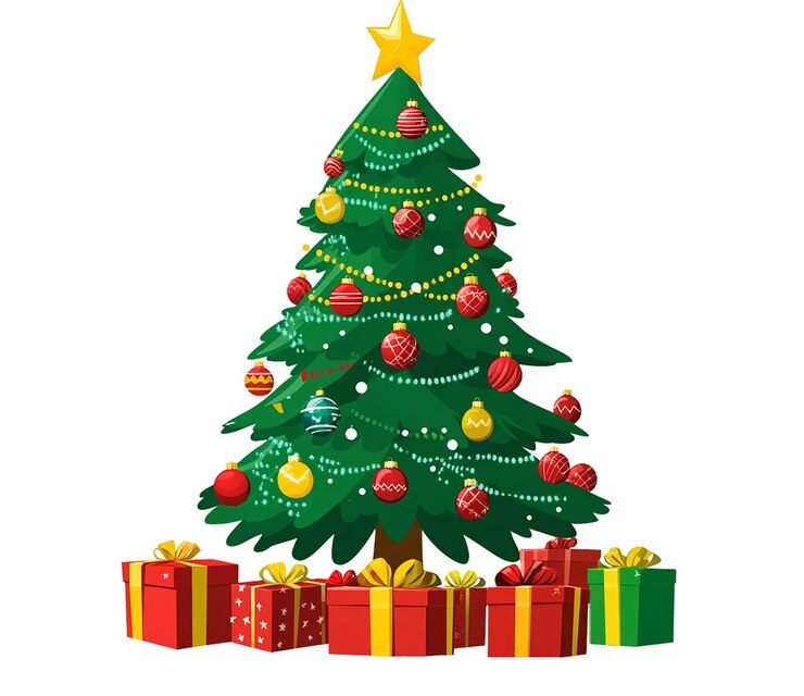 PSD árbol de navidad calidad hd