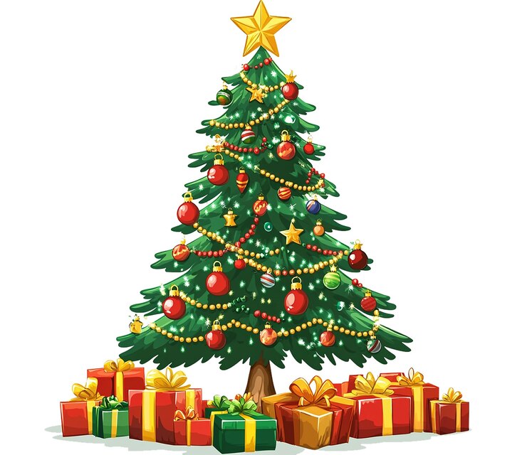 PSD árbol de navidad calidad hd