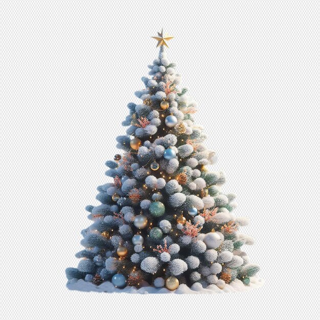 PSD Árbol de navidad y decoraciones