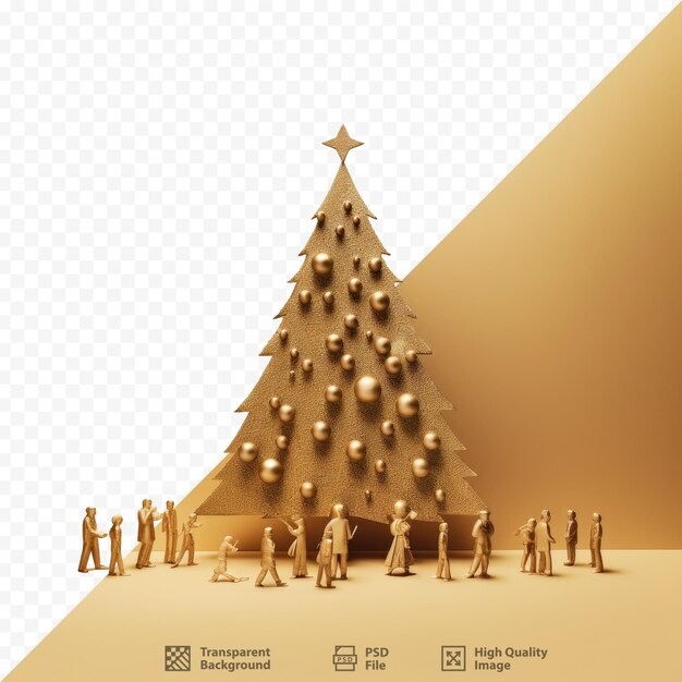 PSD un árbol de navidad con una estrella