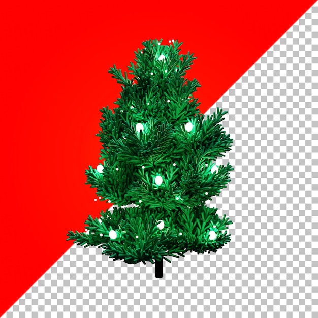 PSD Árbol de navidad de ilustración 3d