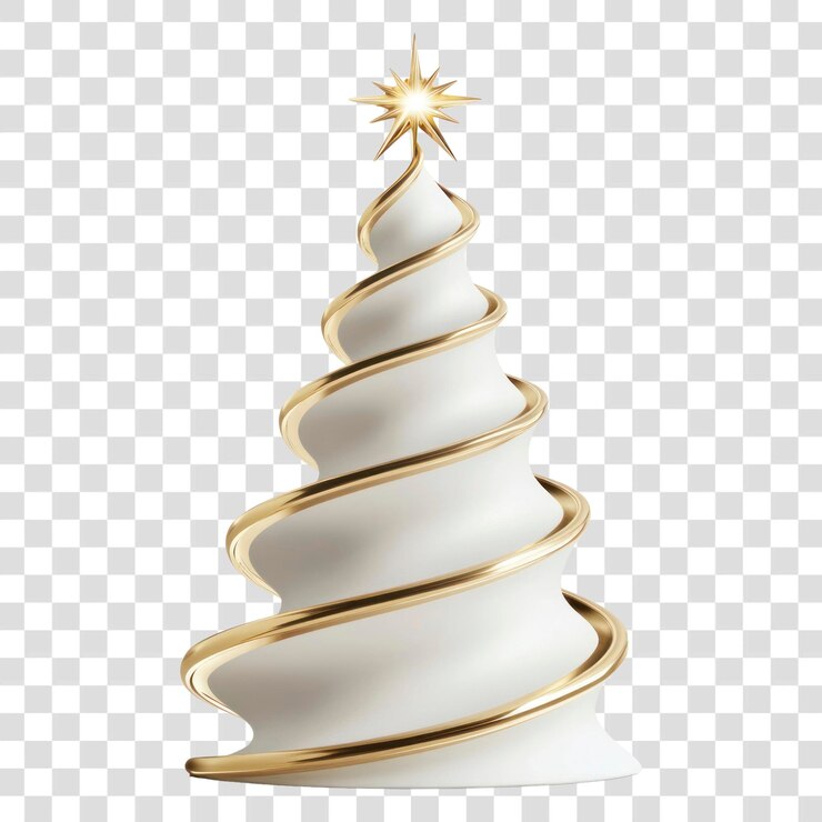 PSD árbol de navidad de papua nueva guinea espiral festiva de navidad