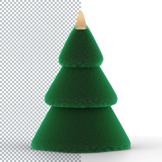 Árbol de Navidad peludo y esponjoso
