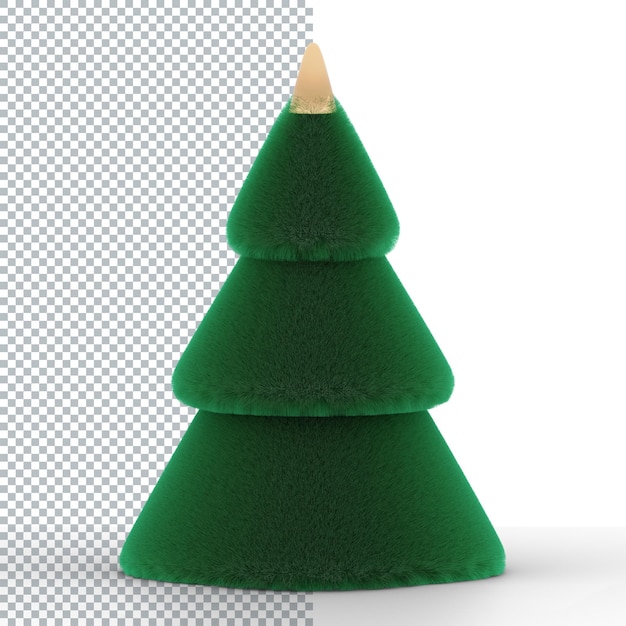 PSD Árbol de navidad peludo y esponjoso