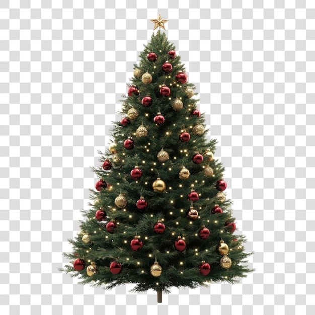 Árbol de Navidad de PNG decoración de Navidad oro