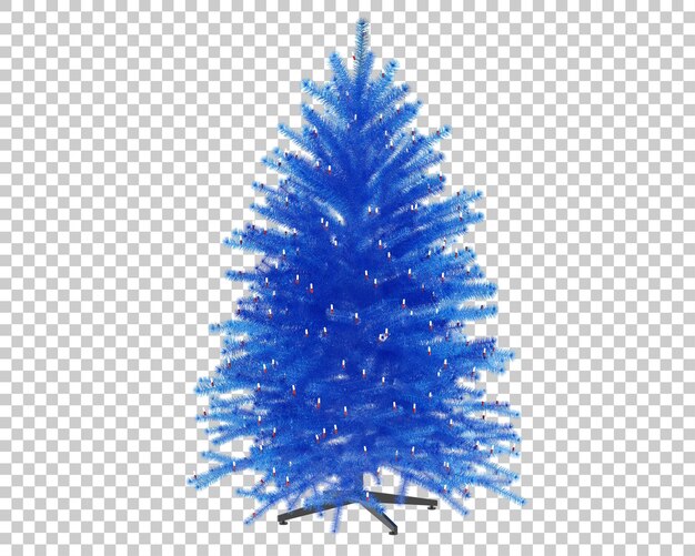 PSD Árbol de navidad sobre fondo transparente. representación 3d - ilustración