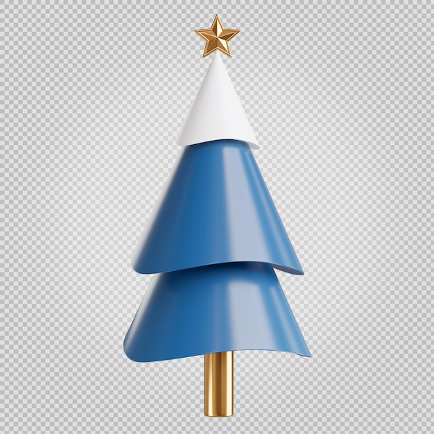 Árbol de navidad temporada de invierno 3d