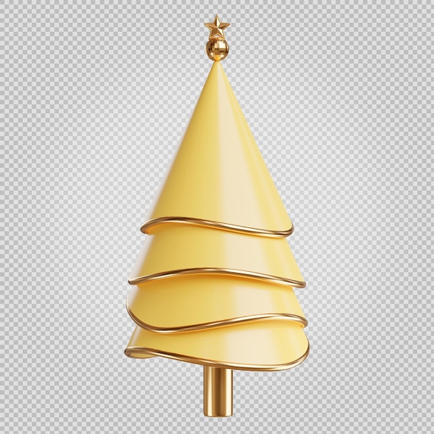 PSD Árbol de navidad temporada de invierno 3d