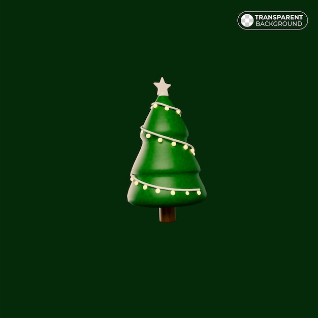 un árbol de Navidad verde con una estrella en él