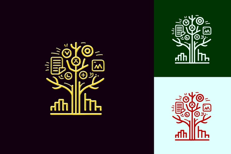 PSD un árbol con la palabra "ciudad" en él