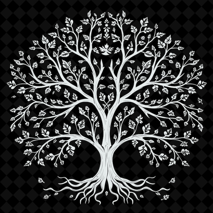 PSD un árbol con las palabras " árbol " en él
