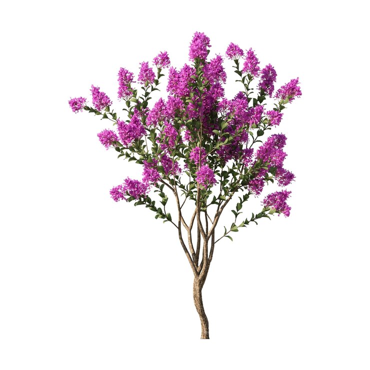 PSD árbol pequeño planta de flores árbol de colores árbol