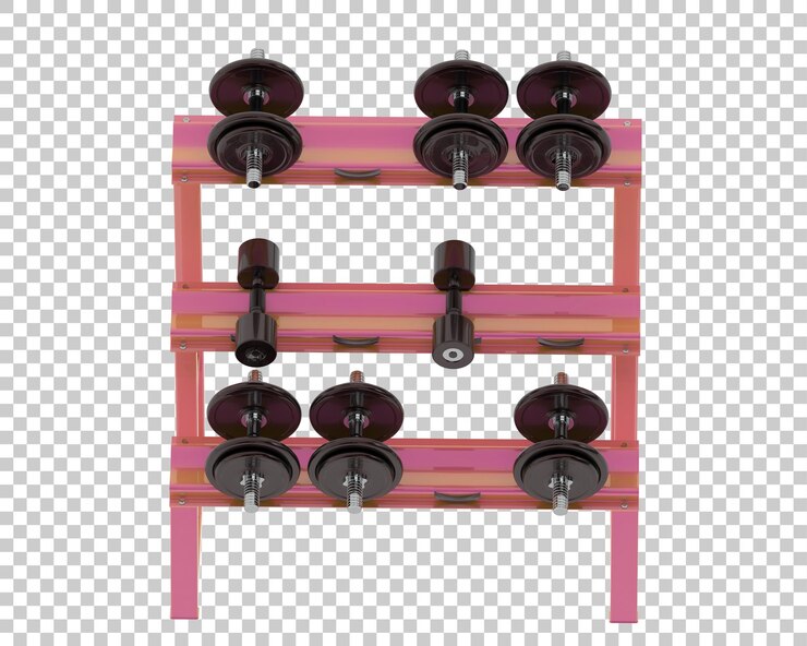 PSD árbol de peso en la ilustración de representación 3d de fondo transparente