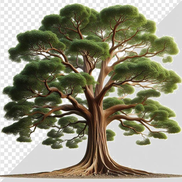 PSD Árbol de teca aislado aislado en fondo transparente arte vectorial árbol png nature pic