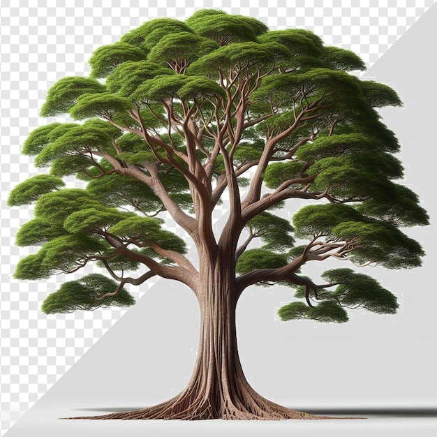 PSD Árbol de teca aislado aislado en fondo transparente arte vectorial árbol png nature pic