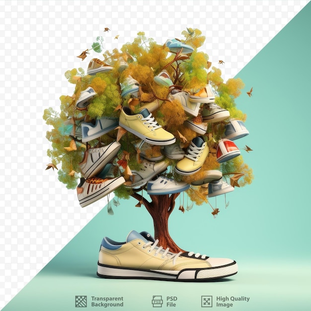 Arbol con zapatos