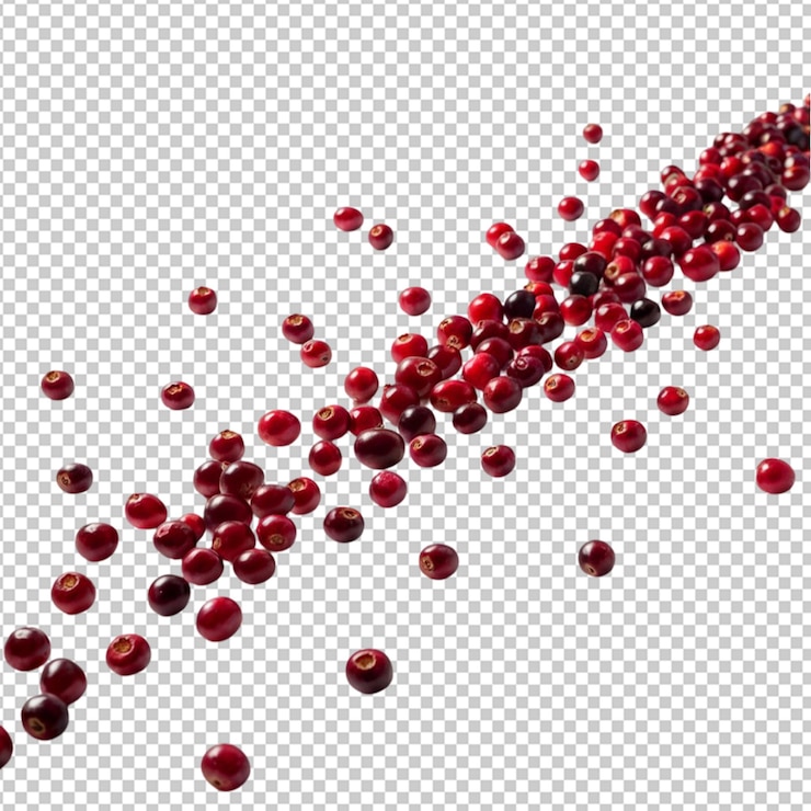 PSD árboles rojos esparcidos aislados
