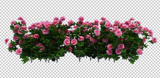 Arbre de brosse de rendu 3D isolé