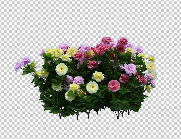 Arbre de brosse de rendu 3D isolé