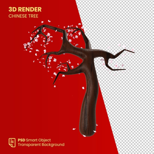 Arbre Chinois De Rendu 3d