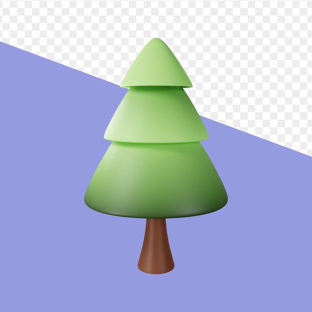 Arbre De Dessin Animé Modèle 3d