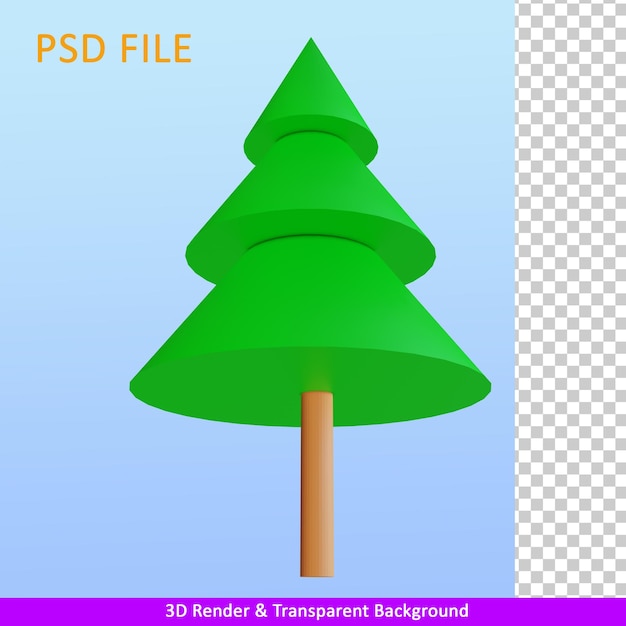 Arbre D'illustration De Rendu 3d