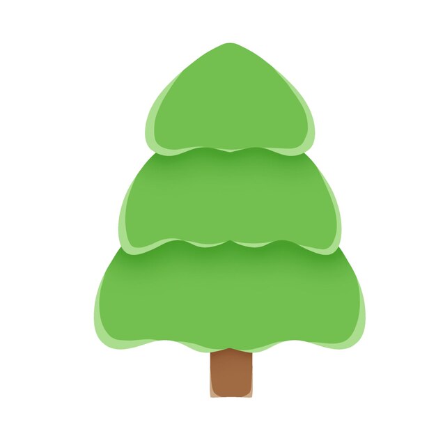 Arbre de Noël de beau dessin animé