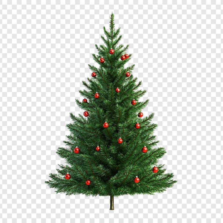 PSD un arbre de noël parfaitement décoré pour la saison des fêtes