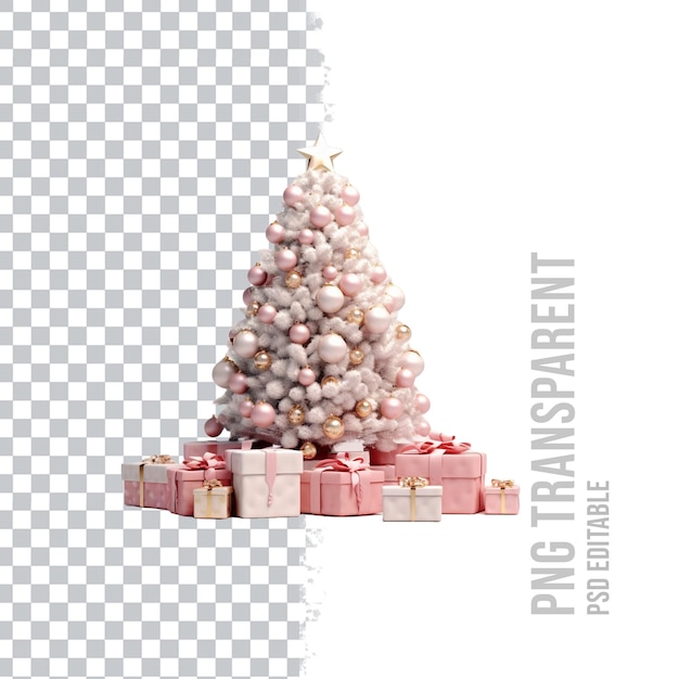 Arbre De Noël Transparent En Psd