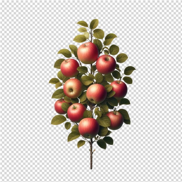 PSD un arbre avec des pommes dessus