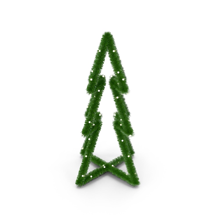 PSD un arbre vert avec des diamants dessus
