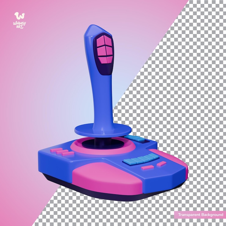 PSD arcade game illustration