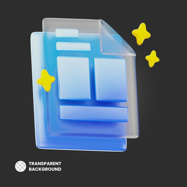 Archivio 3d icona dell'interfaccia utente