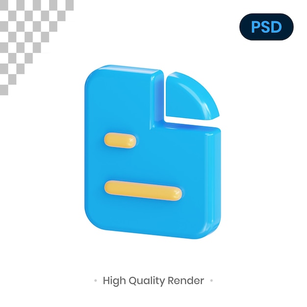 Archivo 3D Render Ilustración Premium PSD