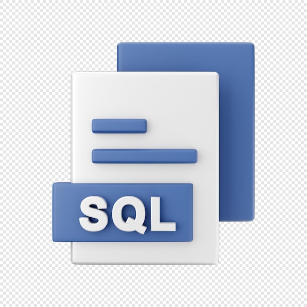 PSD archivo de documento 3d sql