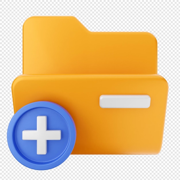 archivo de documento de carpeta 3d